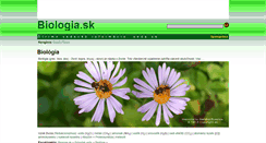 Desktop Screenshot of biologia.sk