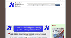 Desktop Screenshot of biologia.org.ar